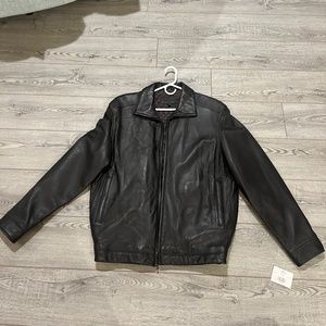 Brandini Men's Black Lamb Bomber Size Medium